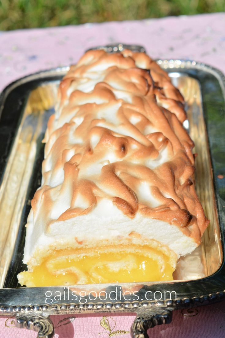 Lemon Meringue Cake Roll