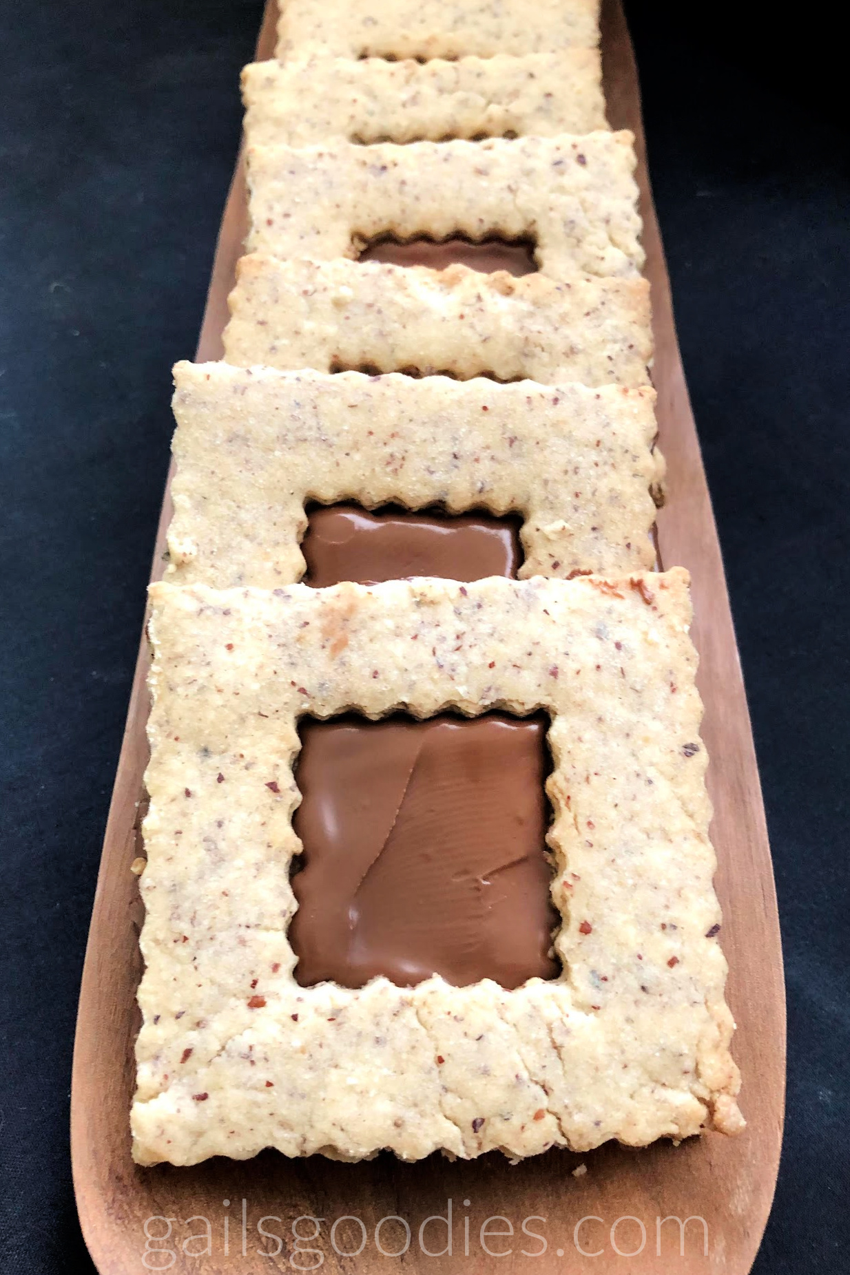 Chocolate Hazelnut Linzer Cookies Gail's Goodies