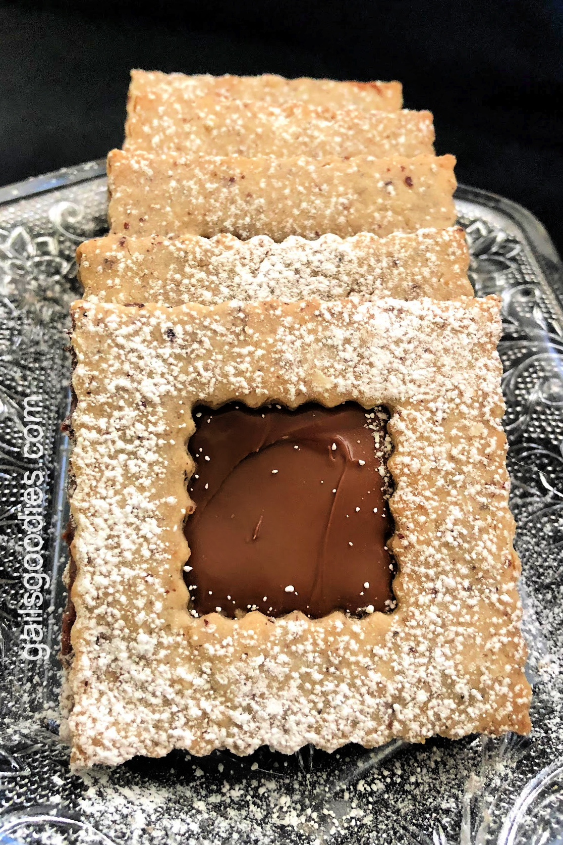 Chocolate Hazelnut Linzer Cookies Gail's Goodies