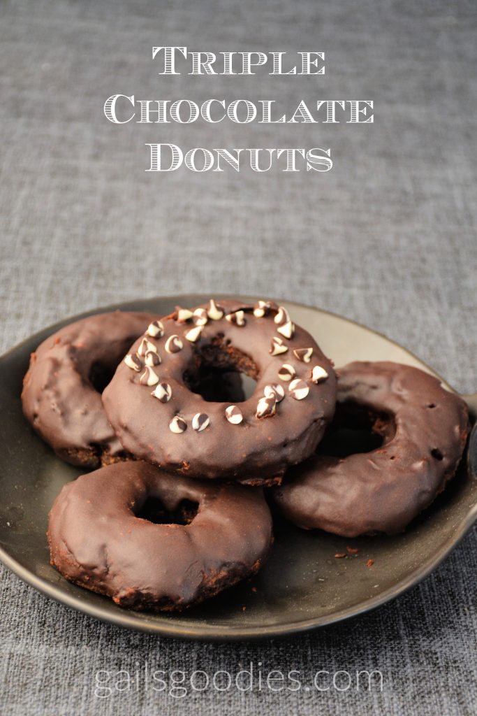 Triple chocolate donuts Gail's Goodies