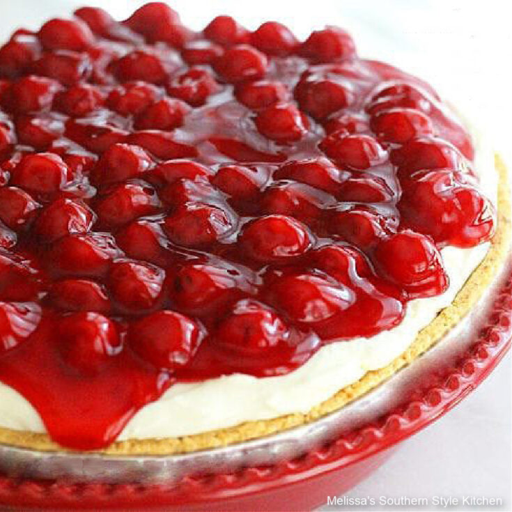 Image for No Bake Fluffy Cherry Cheesecake